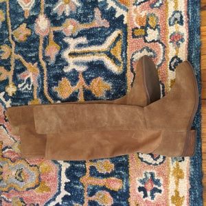 Over-the-knee sole society suede leather boots